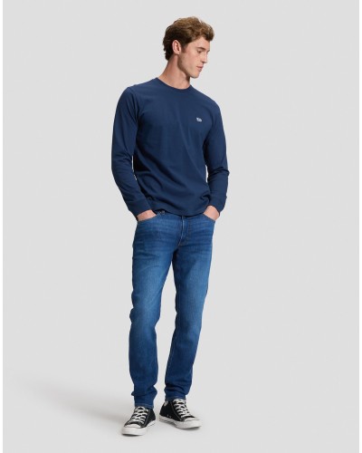 LS PATCH LOGO TEE	DRESS BLUES