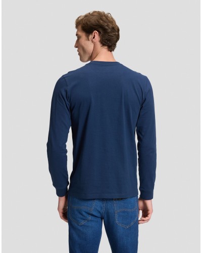 LS PATCH LOGO TEE	DRESS BLUES
