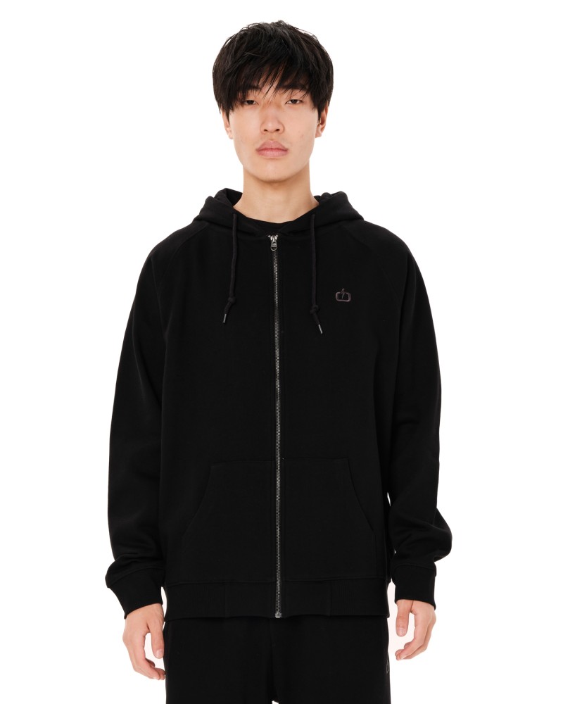 EMERSON ZIP HOODIE 262.EM21.89 BLACK