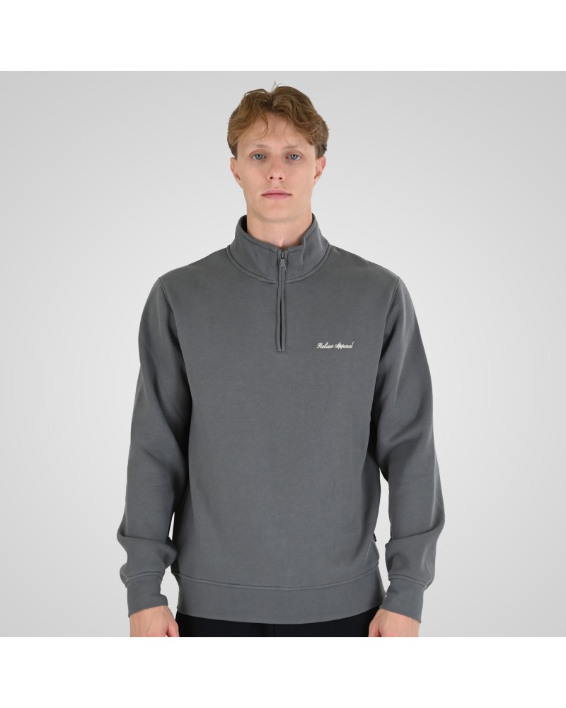 REBASE HALF ZIP  262.RTOP-1128 CLOUDY GREY