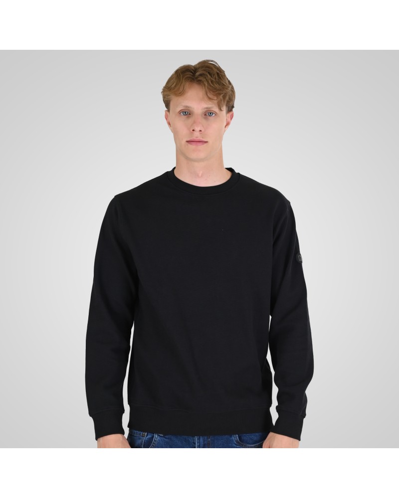 REBASE CREW NECK 262.RTOP-1121 BLACK