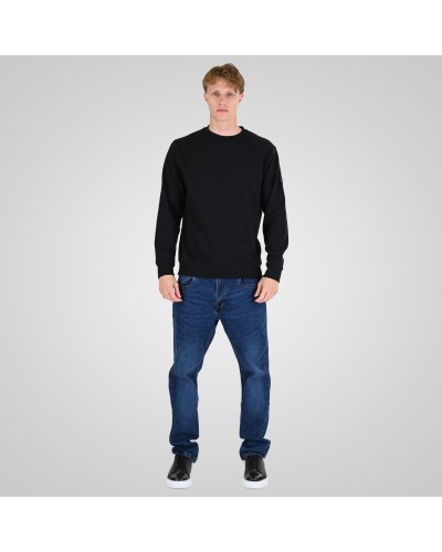 REBASE CREW NECK 262.RTOP-1121 BLACK