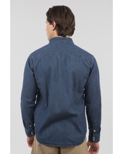 REBASE SHIRT 261.RDS-5067 MIDDLE DENIM BLUE