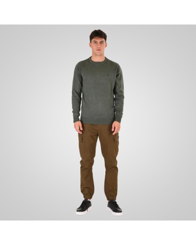REBASE KNIT 262.RKNIT-8050 FOREST GREEN MELANGE