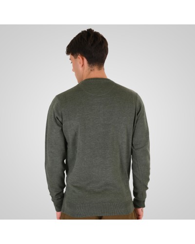 REBASE KNIT 262.RKNIT-8050 FOREST GREEN MELANGE