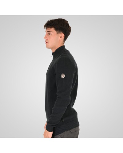 REBASE HALF ZIP KNIT 262.RKNIT-8054 DEEP FOREST