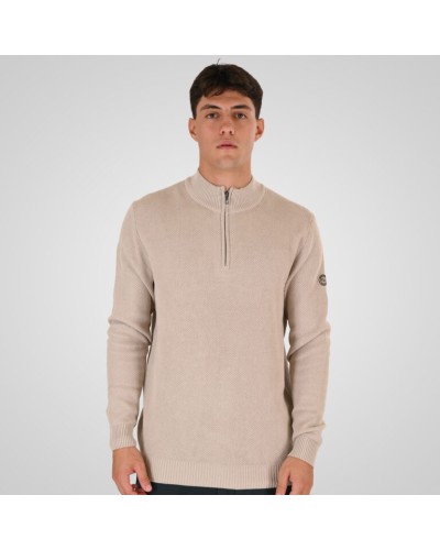 REBASE HALF ZIP KNIT 262.RKNIT-8054 ICE