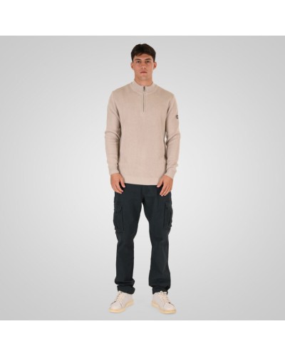 REBASE HALF ZIP KNIT 262.RKNIT-8054 ICE