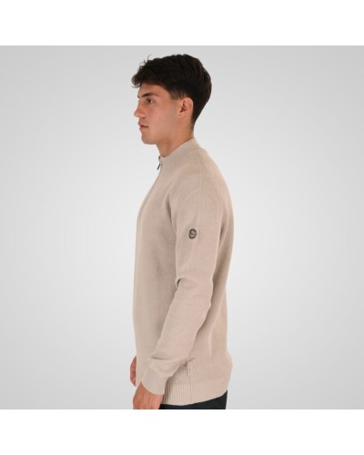 REBASE HALF ZIP KNIT 262.RKNIT-8054 ICE