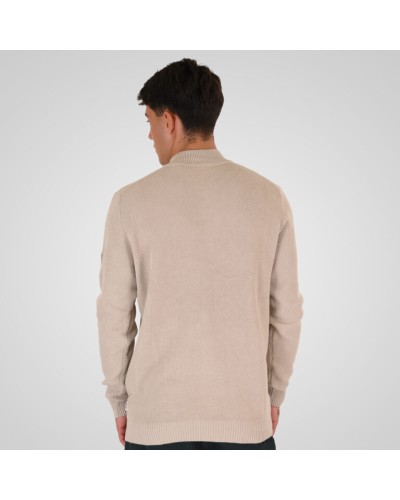 REBASE HALF ZIP KNIT 262.RKNIT-8054 ICE