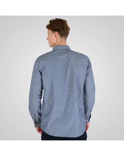 REBASE SHIRT 262.RGS-5205 OXFORD BLUE MELANGE
