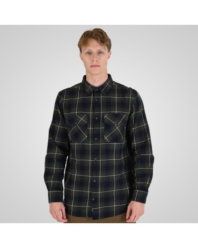 REBASE SHIRTS FLANNEL 262.RGS-5211 CC2 OLIVE BLUE