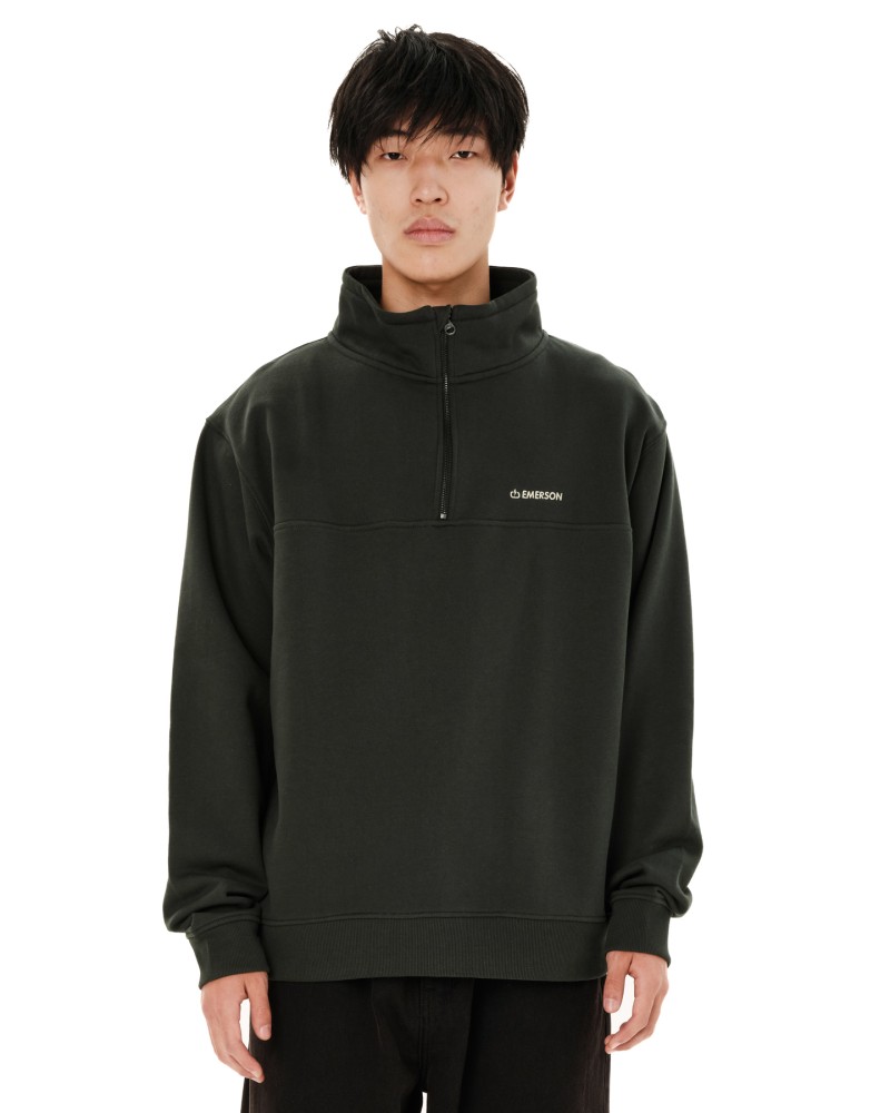 EMERSON  HALF ZIP  262.EM20.300 FOREST GREEN