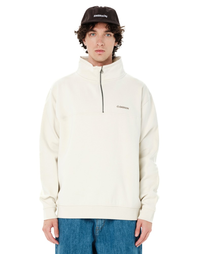 EMERSON  HALF ZIP  262.EM20.300 CLAY WHITE