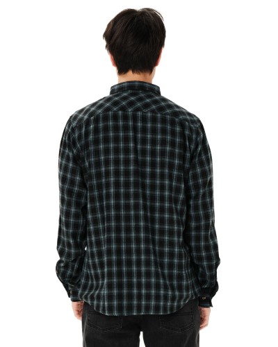 EMERSON CHECKERED FLANNEL BUTTON DOWN SHIRT 262.EM60.80 PINE GREEN/BLACK