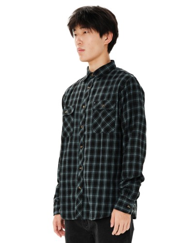 EMERSON CHECKERED FLANNEL BUTTON DOWN SHIRT 262.EM60.80 PINE GREEN/BLACK