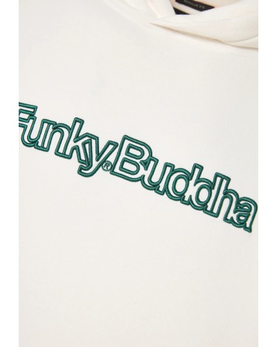 FUNKY BUDDHA HOODIE FBM014-030-06 SNOW WHITE