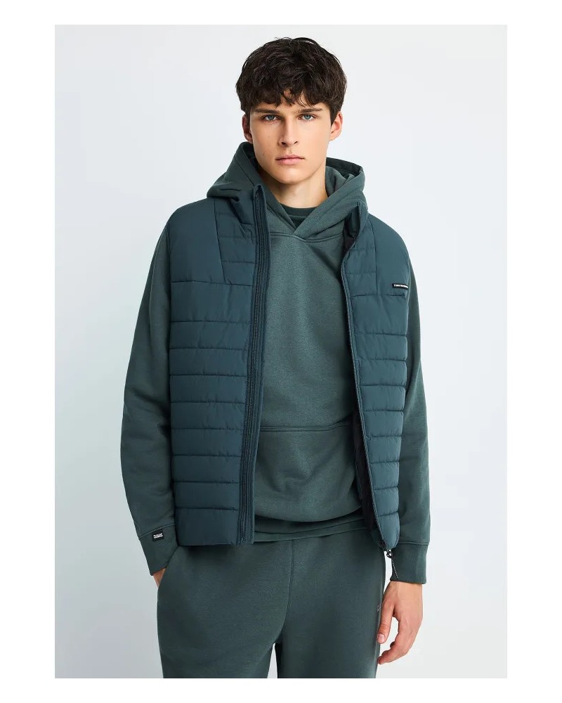 FUNKY BUDDHA JACKET FBM014-001-01 GREEN STORM