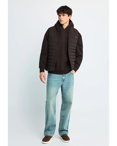 FUNKY BUDDHA JACKET FBM014-001-01 BITTER CHOCOLATE
