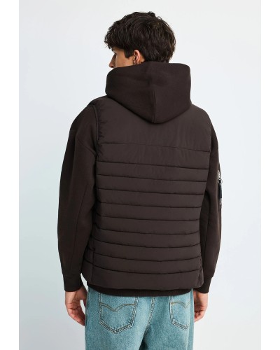 FUNKY BUDDHA JACKET FBM014-001-01 BITTER CHOCOLATE