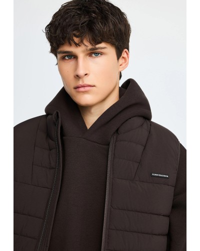 FUNKY BUDDHA JACKET FBM014-001-01 BITTER CHOCOLATE