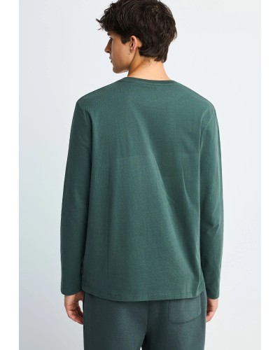 FUNKY BUDDHA LONGSLEEVE FBM014-005-07 GREEN STORM