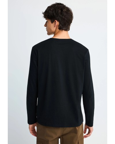 FUNKY BUDDHA LONGSLEEVE FBM014-005-07 BLACK