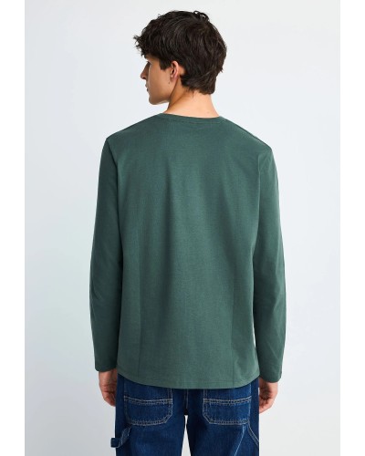 FUNKY BUDDHA LONGSLEEVE FBM014-001-07 GREEN STORM