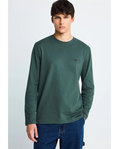 FUNKY BUDDHA LONGSLEEVE FBM014-001-07 GREEN STORM