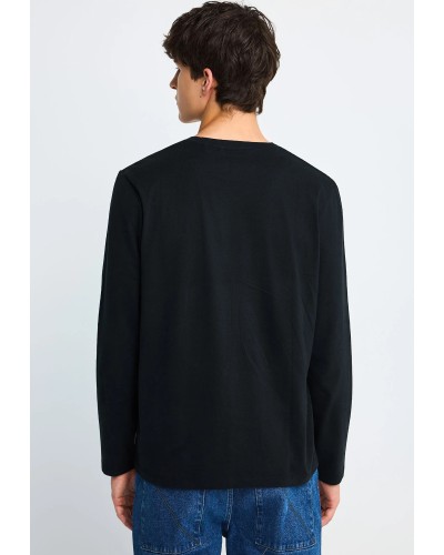 FUNKY BUDDHA LONGSLEEVE FBM014-001-07 BLACK
