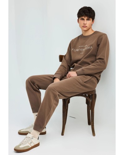 FUNKY BUDDHA SWEAT PANT FBM014-050-02 CIGAR