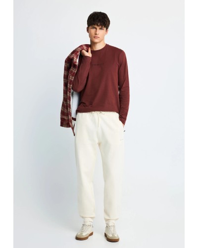 FUNKY BUDDHA LONGSLEEVE FBM014-005-07 HOT CHOCOLATE