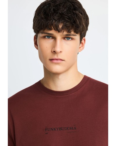 FUNKY BUDDHA LONGSLEEVE FBM014-005-07 HOT CHOCOLATE
