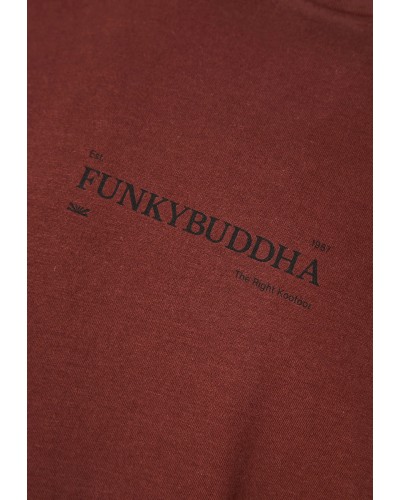FUNKY BUDDHA LONGSLEEVE FBM014-005-07 HOT CHOCOLATE