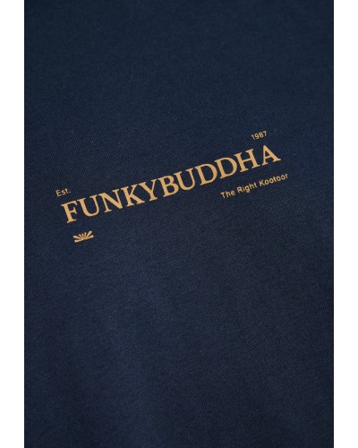 FUNKY BUDDHA LONGSLEEVE FBM014-005-07 NAVY