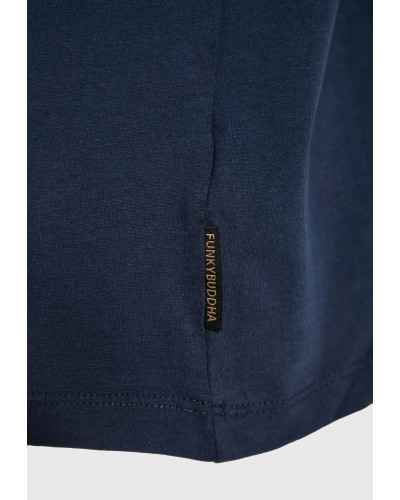 FUNKY BUDDHA LONGSLEEVE FBM014-005-07 NAVY