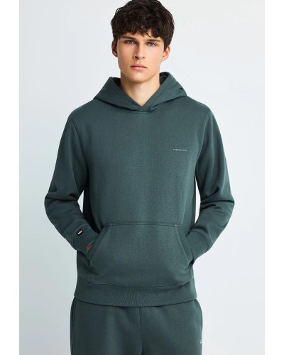 FUNKY BUDDHA HOODIE FBM014-002-06 GREEN STORM