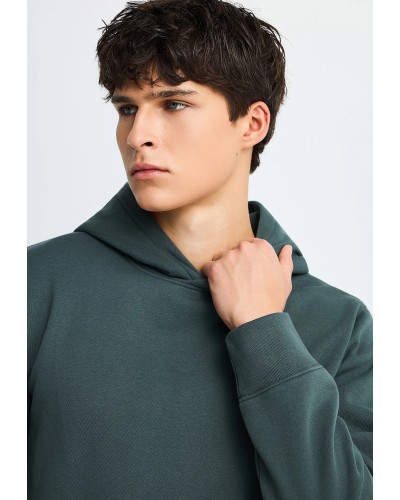 FUNKY BUDDHA HOODIE FBM014-002-06 GREEN STORM