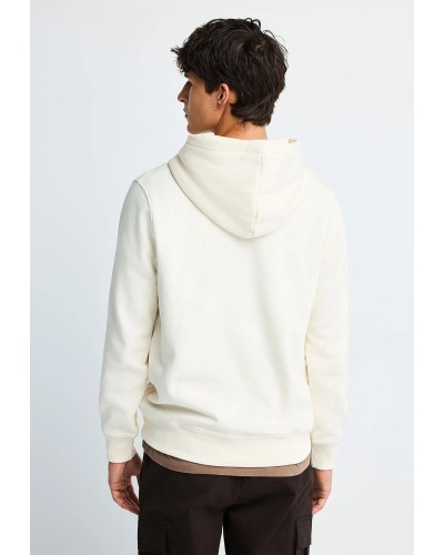 FUNKY BUDDHA HOODIE FBM014-002-06 CHALK