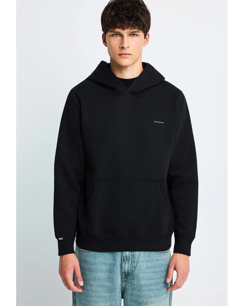 FUNKY BUDDHA HOODIE FBM014-002-06 BLACK