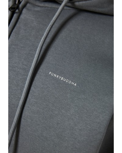 FUNKY BUDDHA FULL ZIP HOODIE FBM014-001-06 ELEPHANT