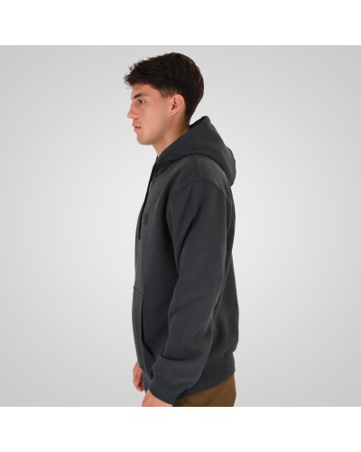 REBASE 262RTOP-1110 ANTHRACITE HOODIE FRONT – BACK PRINTED WITH HIGH DENSITY PRINT (RELAXED FIT) (BRUSHED FLEECE)