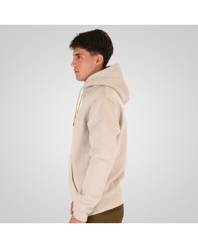 REBASE 262RTOP-1103 ICE HOODIE WITH PRESSED-EMBOSSED PRINT (BRUSHED FLEECE)