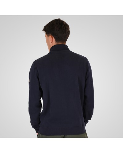 REBASE 262.RSEL-1135	NAVY TOP WITH ZIPPER UNDER HALF MAIN PLACKET (SELANIK WITH PEACH FINISH)