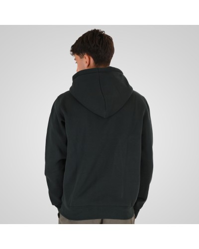 REBASE 262.RTOP-1122 FOREST  GREENHOODIE FULL-ZIP WITH HIGH DENSITY PRINT (BRUSHED FLEECE)