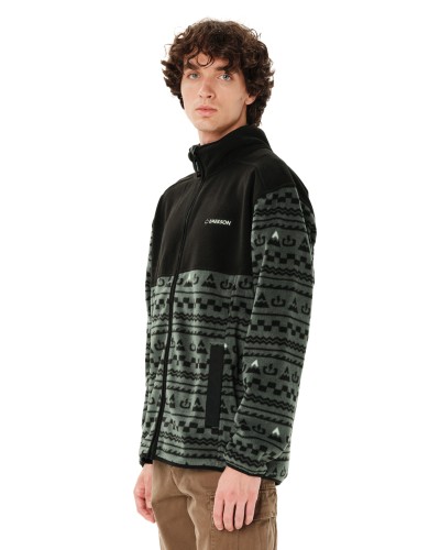 EMERSON FULL ZIP FLEECE 262.EM29.156 PR630 FOREST GREEN/BLACK