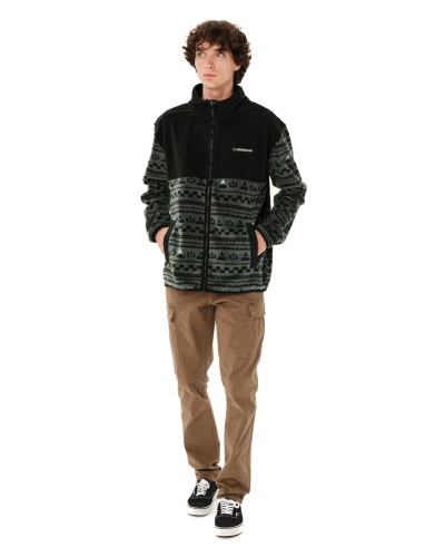 EMERSON FULL ZIP FLEECE 262.EM29.156 PR630 FOREST GREEN/BLACK
