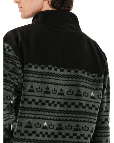 EMERSON FULL ZIP FLEECE 262.EM29.156 PR630 FOREST GREEN/BLACK