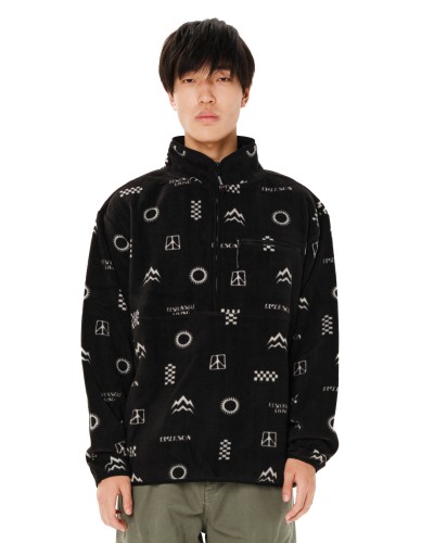 EMERSON HALF ZIP FLEECE 262.EM28.106 PR634 BLACK