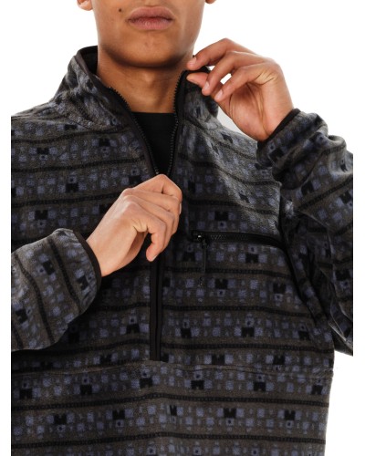 EMERSON HALF ZIP FLEECE 262.EM28.106 PR628B OFF BLACK